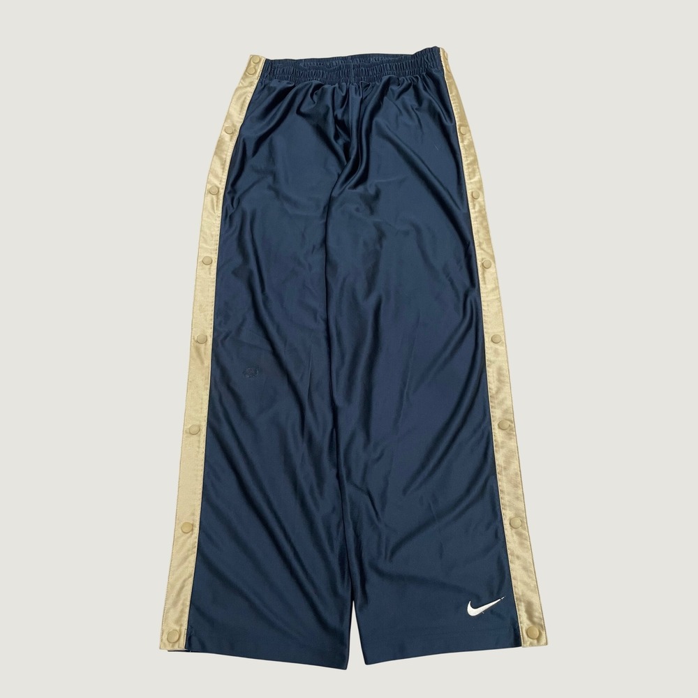 Vintage Nike Breakaway Dazzle Track Pants Mens XL Navy Blue Gold Snap Y2K